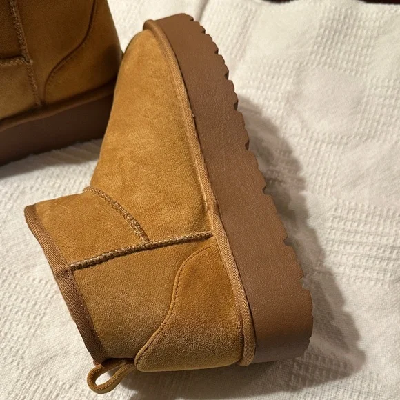 Tan Suede Ankle Boots - Picture 7 of 13